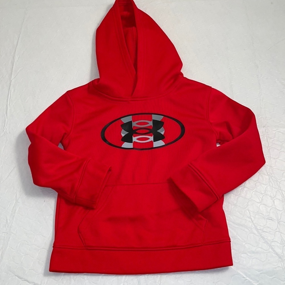 Under Armour Tri Logo red pullover hoodie